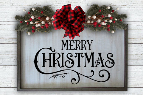 Christmas Farmhouse Sign SVG Bundle I Farmhouse Sign SVG SVG Happy Printables Club 