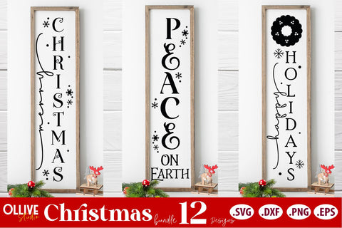 Christmas Farmhouse Signs SVG | Christmas SVG SVG Ollive Studio 