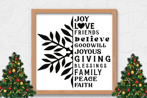 Christmas Farmhouse SVG Bundle SVG DESIGNISTIC 