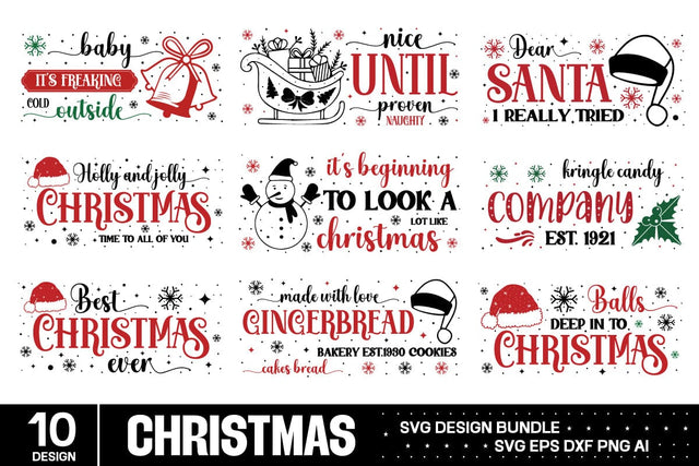 Christmas Farmhouse Svg Bundle SVG designmaster24 
