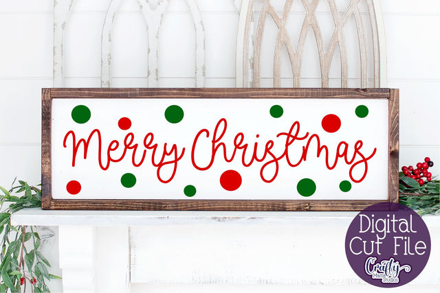 Christmas Farmhouse Svg, Merry Christmas Cut File SVG Crafty Mama Studios 
