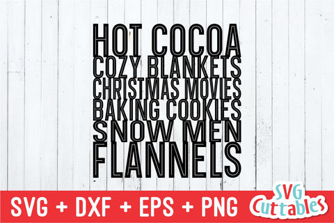 Christmas Favorites svg - Christmas Cut File - svg - eps - dxf - png - Funny - Silhouette - Cricut - Digital File SVG Svg Cuttables 