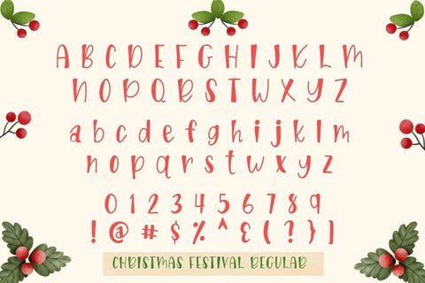 Christmas Festival Font Font AnningArts Design 
