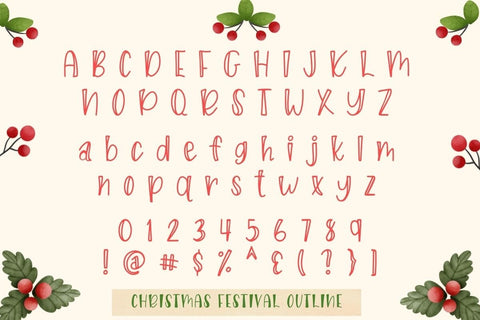 Christmas Festival Font Font AnningArts Design 