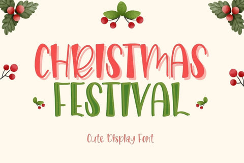 Christmas Festival Font Font AnningArts Design 