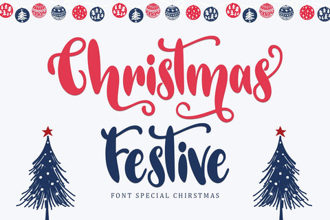 Christmas Festive Font Sakha Design Studio 