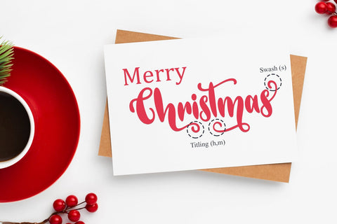 Christmas Festive Font Sakha Design Studio 