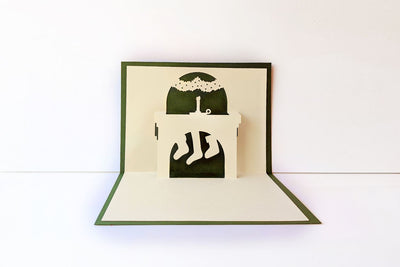 Christmas Fireplace Pop Up Card SVG 3D Paper Risa Rocks It 