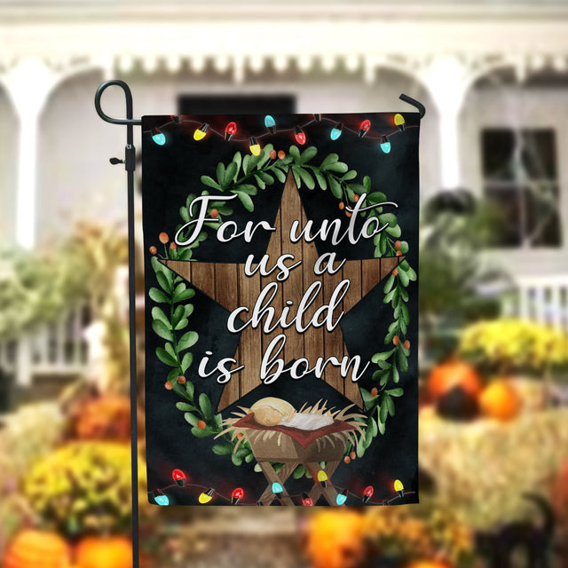 Christmas Flag-Personalized Garden Flag-Christmas Nativity-Farmhouse Garden Flag-Christmas Decor-Farmhouse Decor-Yard Decor-Outdoor Decor Sublimation CaldwellArt 