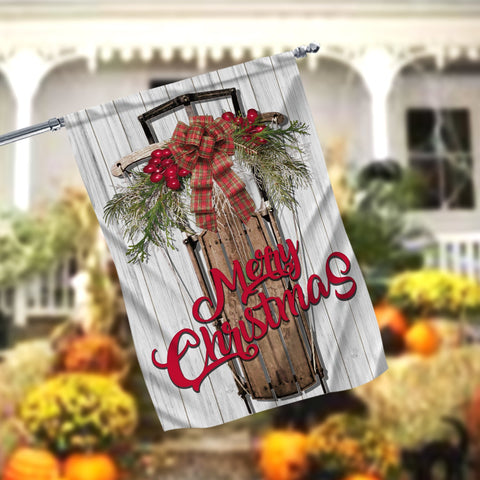 Christmas Flag-Personalized Garden Flag-Welcome Flag-Farmhouse Garden Flag-Christmas Decor-Farmhouse Decor-Yard Decor-Outdoor Decor Sublimation CaldwellArt 