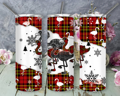 Christmas Flamingo 20oz Skinny Tumbler Wrap, Tumbler Wrap PNG, 20oz Skinny Flamingo Tumbler Wrap Sublimation DesignSVG 