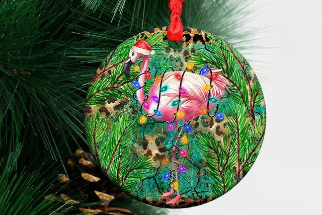 Christmas Flamingo Ornament Png Sublimation Design, Christmas Ornament Png, Merry Christmas Png, Ornament Png Download Sublimation BOO-design 
