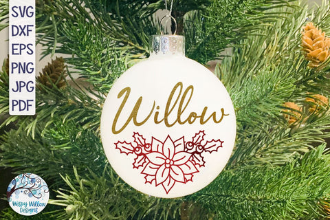 Christmas Flowers SVG SVG Wispy Willow Designs 