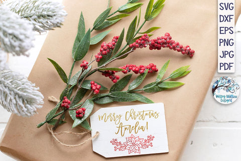 Christmas Flowers SVG SVG Wispy Willow Designs 
