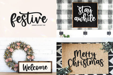 Christmas Font Bundle Font KA Designs 