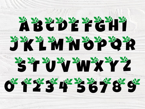 Christmas font SVG | Christmas alphabet svg | Christmas letters svg | Christmas svg | Letters and numbers CUT FILES | Svg Cricut files SVG TonisArtStudio 