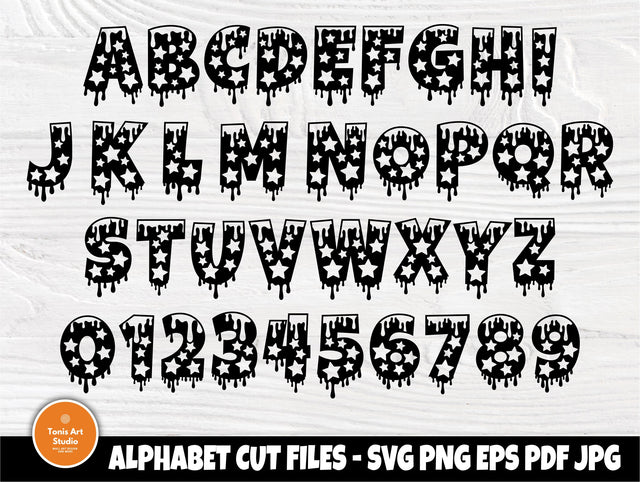 Christmas Font SVG Cut Files, Dripping Svg, Winter SVG TonisArtStudio 