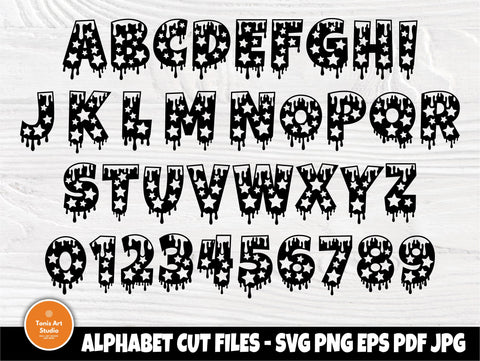 Christmas Font SVG Cut Files, Dripping Svg, Winter SVG TonisArtStudio 