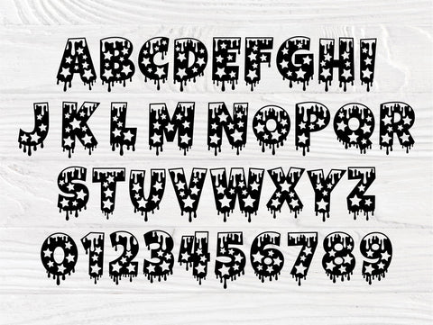 Christmas Font SVG Cut Files, Dripping Svg, Winter SVG TonisArtStudio 