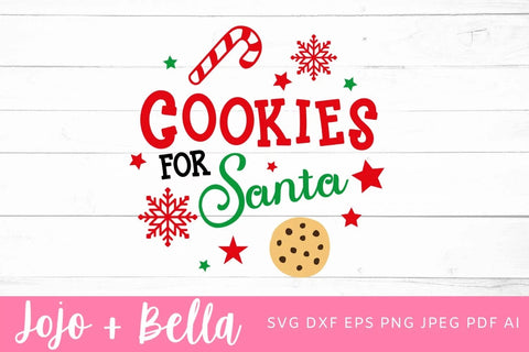 Christmas For Santa svg, Christmas Cookie Plate dxf, Christmas Cookie Plate png, Christmas Plate Svg, Christmas Svgs, Christmas Ornament svg, Christmas Sign Svg SVG Jojo&Bella 