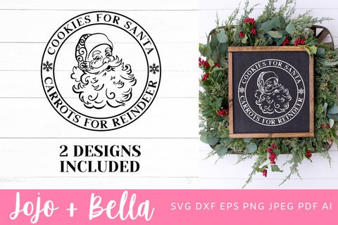 Christmas For Santa svg, Christmas Cookie Plate dxf, Christmas Cookie Plate png, Christmas Plate Svg, Christmas Svgs, Christmas Ornament svg, Christmas Sign Svg SVG Jojo&Bella 