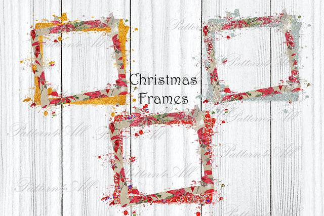 Christmas Frame Set,Christmas Plaid Frame PNG,Plaid Background,Transparent Sublimation Design,Buffalo plaid print,Distressed Sublimation PNG Sublimation ArtStudio 