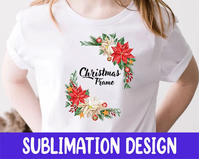Christmas Frame Sublimation Design, Christmas PNG Sublimation iStyleDesign 