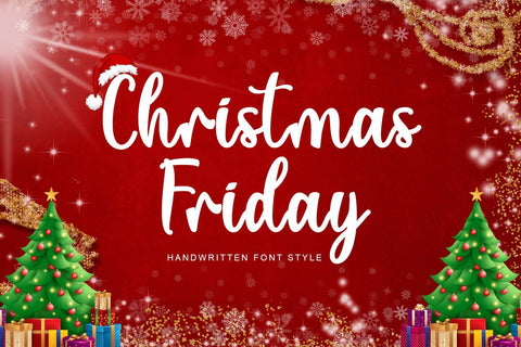 Christmas Friday Font Prasetya Letter 