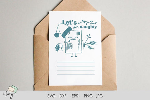 Christmas funny credit card illustration. SVG Arts By Naty 