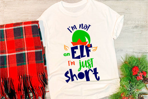 Christmas funny elf quotes SVG. Elf hat ears SVG Angelina Semenova 