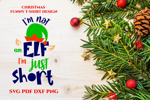 Christmas funny elf quotes SVG. Elf hat ears SVG Angelina Semenova 