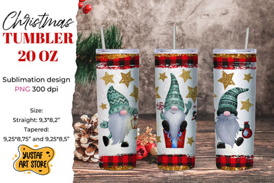 Christmas funny gnomes tumbler sublimation wrap design Sublimation Yustaf Art Store 