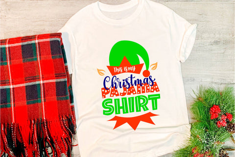 Christmas funny quotes Pajama shirt t shirt design. SVG SVG Angelina Semenova 