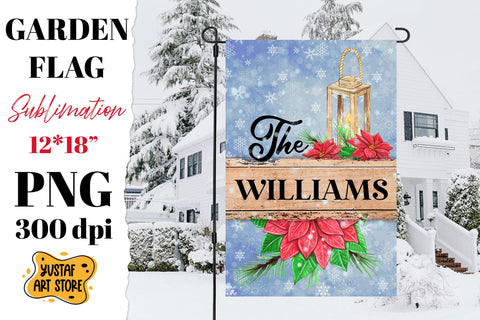 Christmas garden flag sublimation bundle. 6 Family wood sign Sublimation Yustaf Art Store 