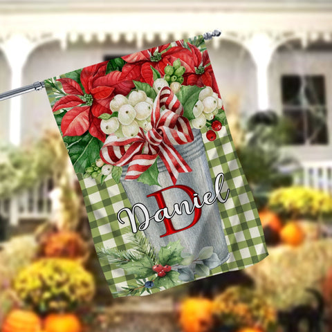 Christmas Garden Flag, Welcome Flag, Farmhouse Decor, Merry Christmas Flag, 12x18 Garden Flag Sublimation Design Sublimation CaldwellArt 