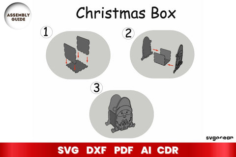Christmas Gift Box Laser Cut SVG | CNC | Glowforge SVG SvgOcean 