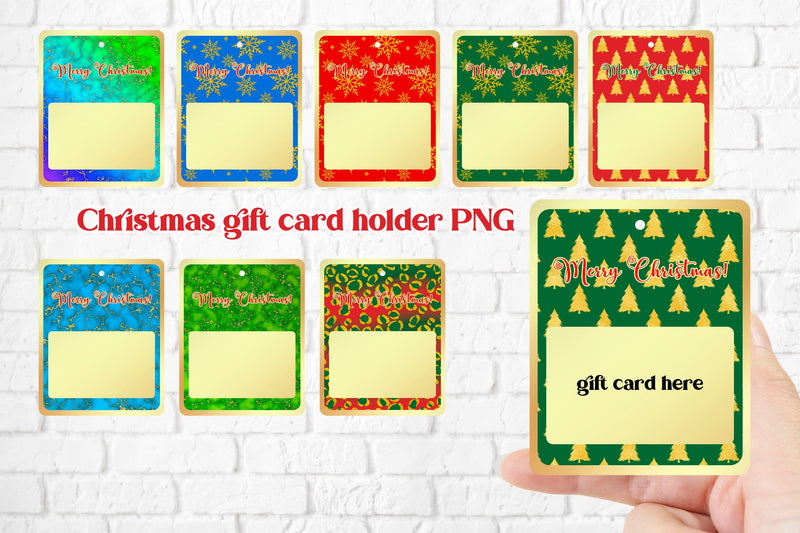 Christmas gift card holder | Gift card holder PNG Sublimation Svetana Studio 