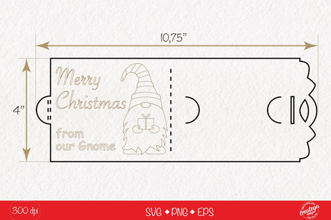 Christmas gift card holder template SVG Bundle, Christmas Gnome money card  holder design - So Fontsy