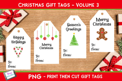 Christmas Gift Tag bundle | 16 Christmas Gift Tags SVG Stacy's Digital Designs 