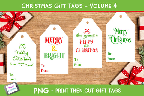 Christmas Gift Tag bundle | 16 Christmas Gift Tags SVG Stacy's Digital Designs 