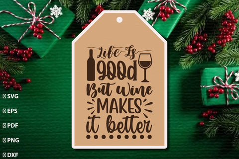 Christmas Gift Tag Laser Cut Bundle SVG Rupkotha 