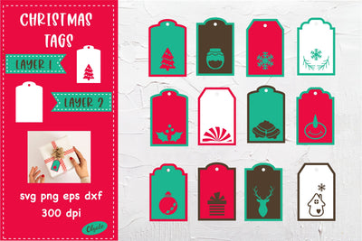 Christmas Gift Tag SVG Bundle. Christmas Gift Label SVG SVG Olga Terlyanskaya 