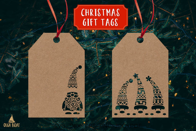 Christmas gift tag svg | Christmas gnomes SVG Olga Boat Design 