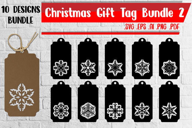 Christmas Gift Tags Bundle 2 - svg eps ai png pdf SVG zafrans studio 