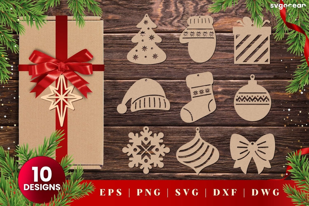 Christmas Gift Tags | Svg Bundle | Svg Cut Files - So Fontsy