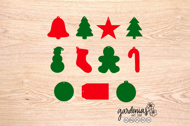 Christmas Gift Tags SVG Gardenias Art Shop 