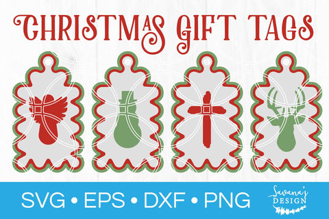 Christmas Gift Tags SVG Set SVG SavanasDesign 