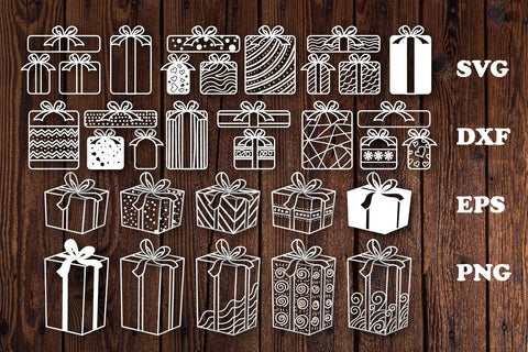 Christmas Gifts Hand Drawn svg cut files SVG dadan_pm 