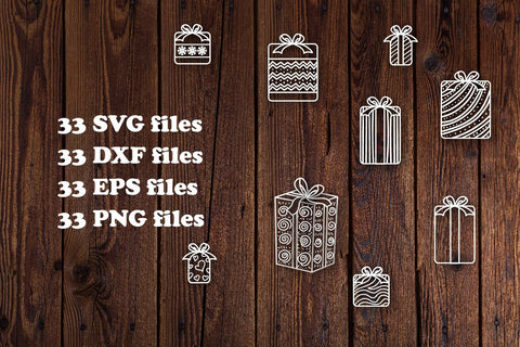 Christmas Gifts Hand Drawn svg cut files SVG dadan_pm 