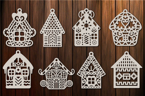 Christmas Gingerbread House SVG Template For Cutting and Printing SVG Yuliya 